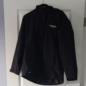 Lands End Black Rain Jacket